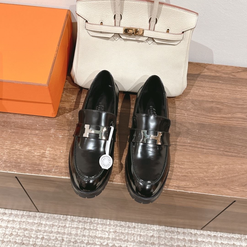 H**mes leather shoes